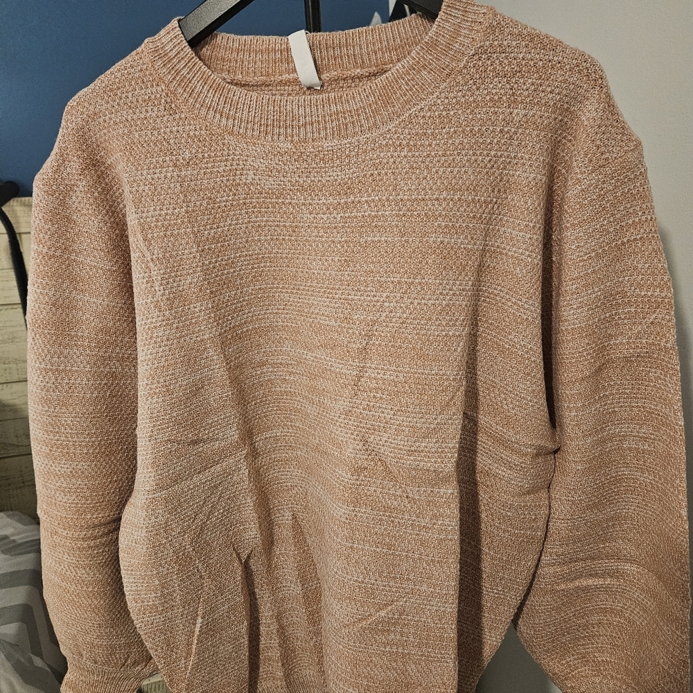 Sucolan Oversized Blush Knit Sweater Small NWT